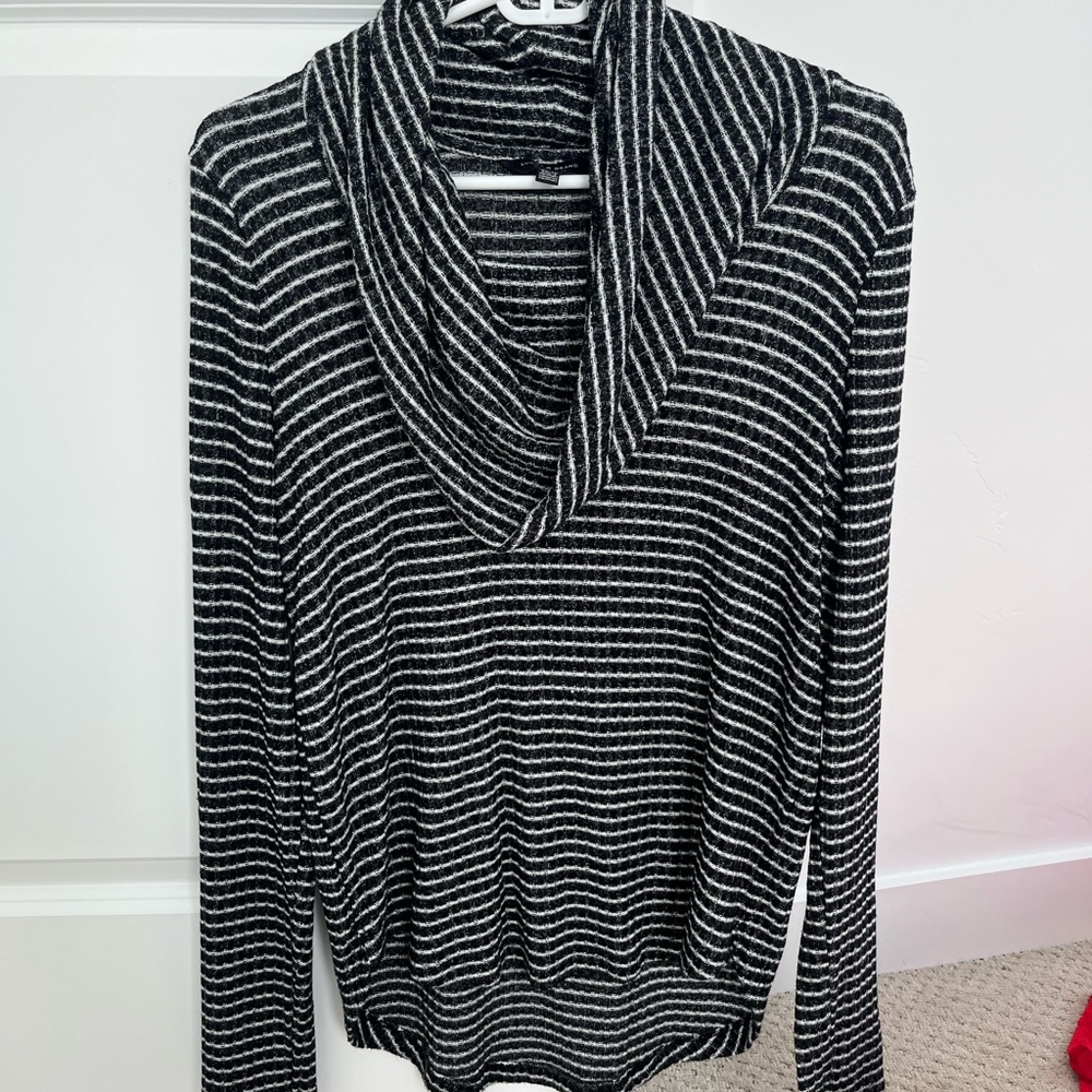 Lucky brand cowl neck long sleeve shirt/sweater